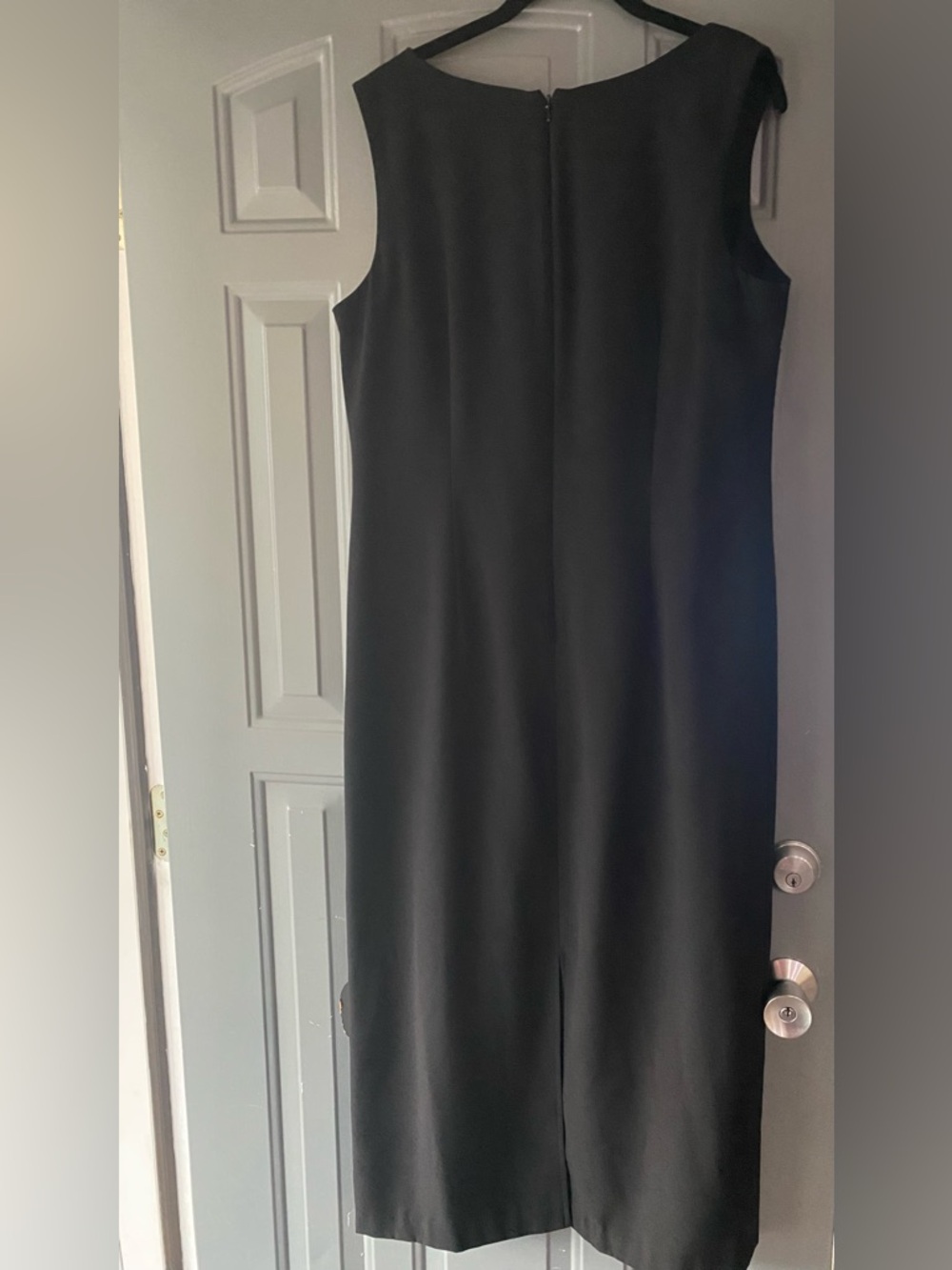 Miss Dorby Classic Black Sleeveless Shift Dress-size 16 - Picture 2 of 7